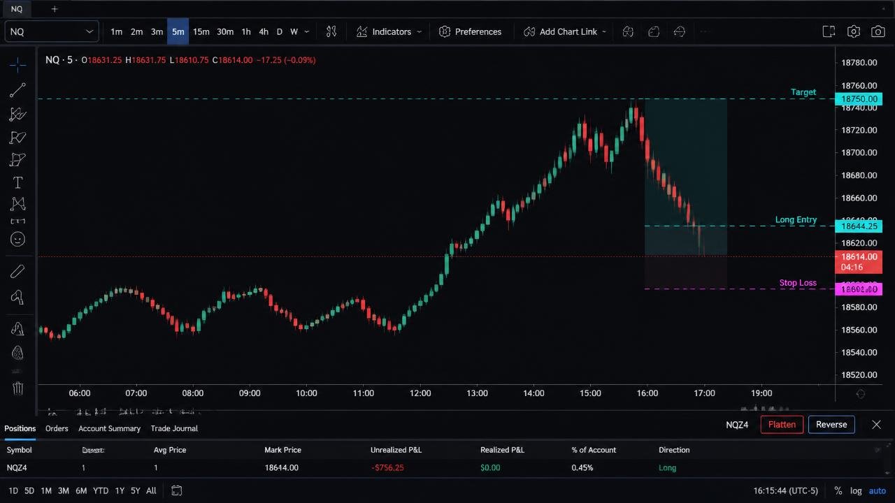 Chart screenshot shared with this trade